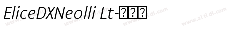EliceDXNeolli Lt字体转换